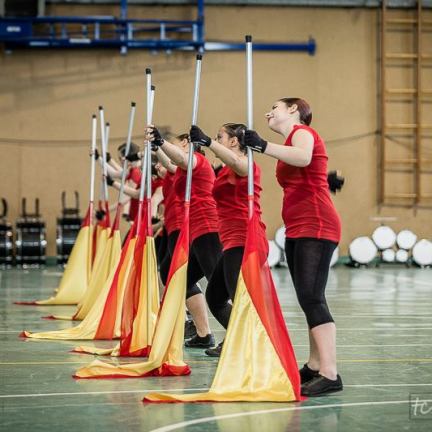 marching band color guards