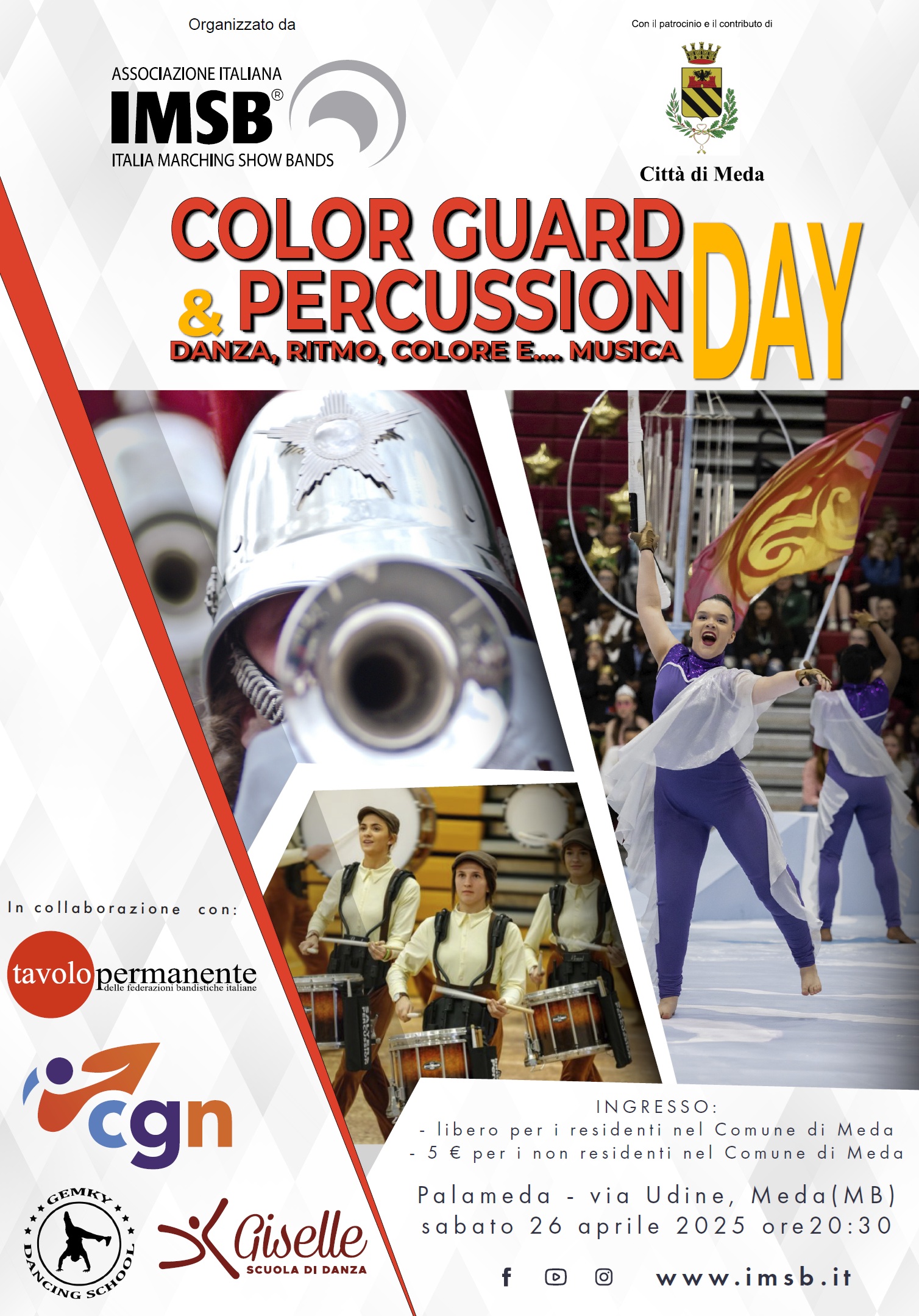 IMSB color guard & percussion day a meda